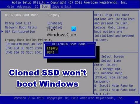 cloned ssd now showing up in boot menu|ssd not detected in boot.